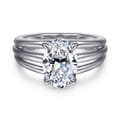 Bexley - 14K White Gold Oval Diamond Engagement Ring