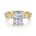 Cabana - 14K Yellow Gold Radiant Cut Diamond Engagement Ring