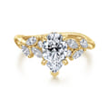 Collette - 14K Yellow Gold Pear Shape Diamond Engagement Ring