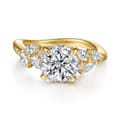 Collette - 14K Yellow Gold Round Diamond Engagement Ring
