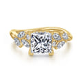 Collette - 14K Yellow Gold Princess Cut Diamond Engagement Ring