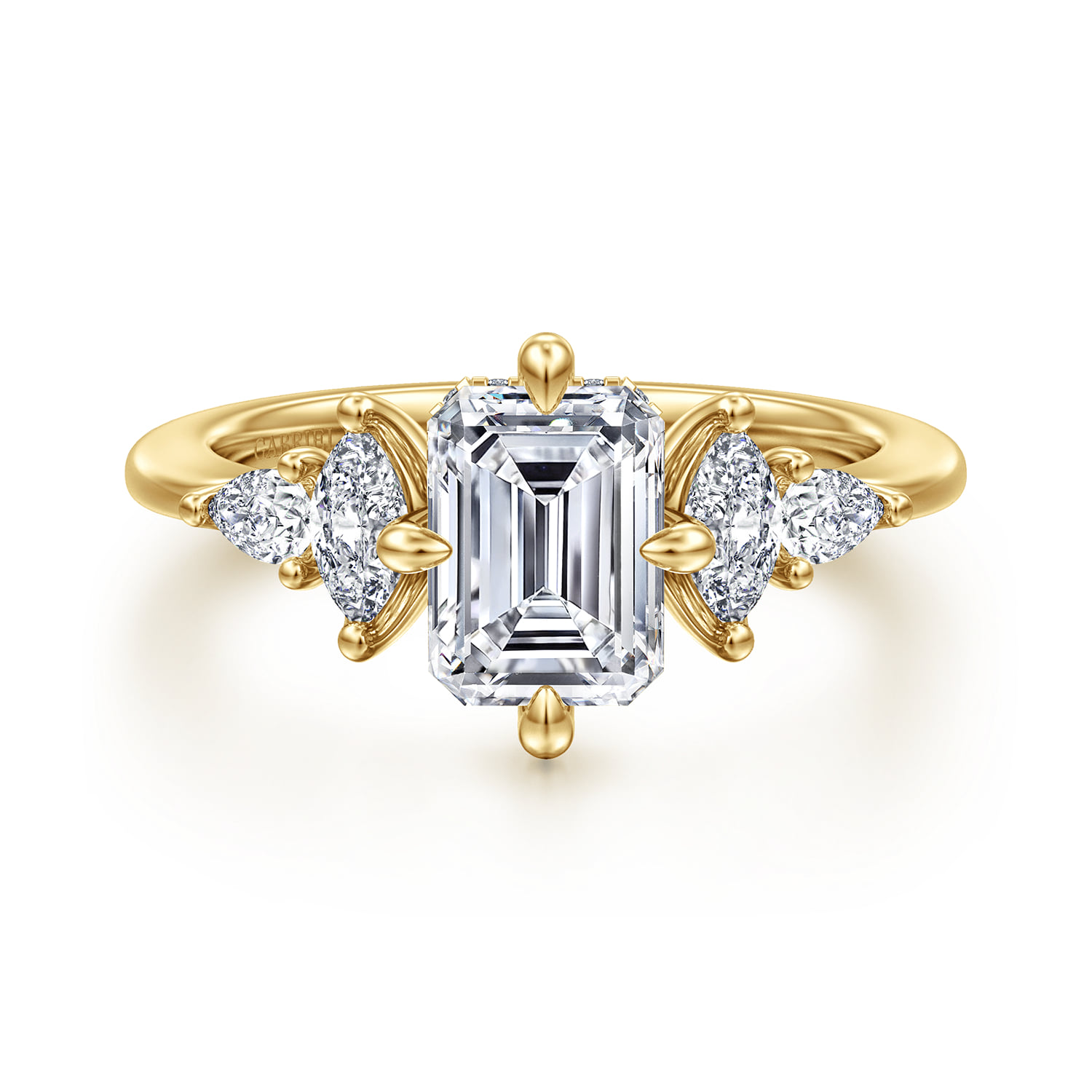 Compass Prong Diamond Engagement Ring