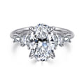 Commit - 14K White Gold Oval Diamond Engagement Ring