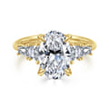 Commit - 14K Yellow Gold Oval Diamond Engagement Ring