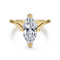 Cosmic - 14K Yellow Gold Marquise Shape Diamond Engagement Ring