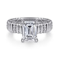 14K White Gold Diamond Engagement Ring