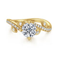 Darcie - 14K Yellow Gold Round Diamond Engagement Ring