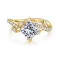 Darcie - 14K Yellow Gold Princess Cut Diamond Engagement Ring