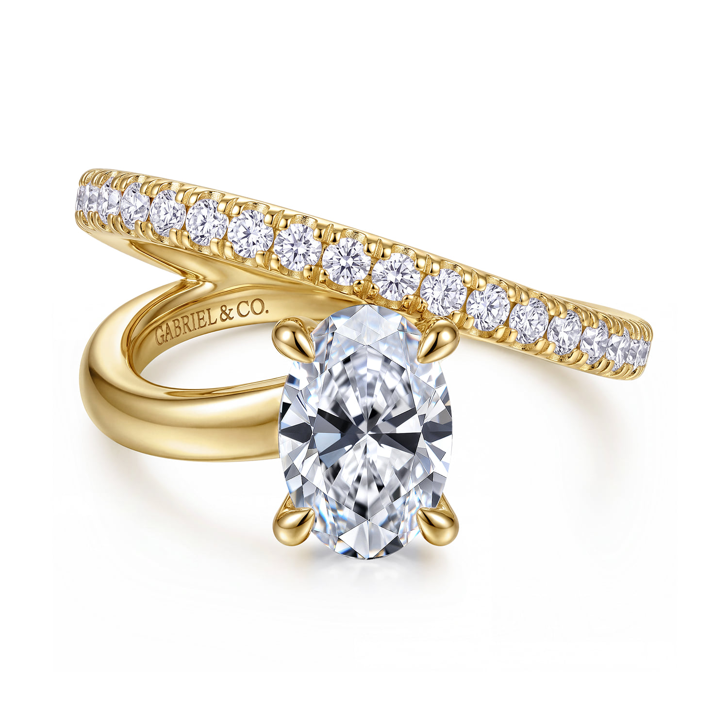 Split Foundation Diamond Engagement Ring