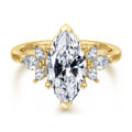 Bleine - 14K Yellow Gold Marquise Shape Diamond Engagement Ring