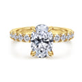 Stasia - 14K Yellow Gold Oval Diamond Engagement Ring
