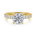 Stasia - 14K Yellow Gold Round Diamond Engagement Ring