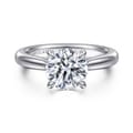 Bena - Platinum Round Solitaire Diamond Engagement Ring