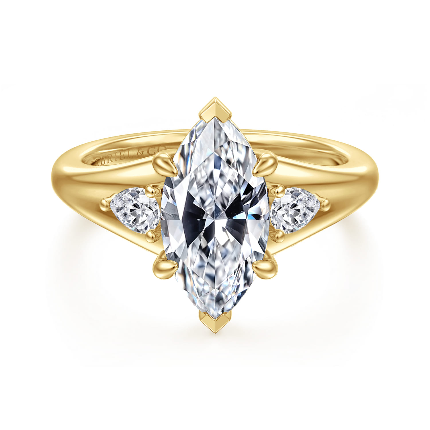 Three Stone Diamond Engagement Ring
