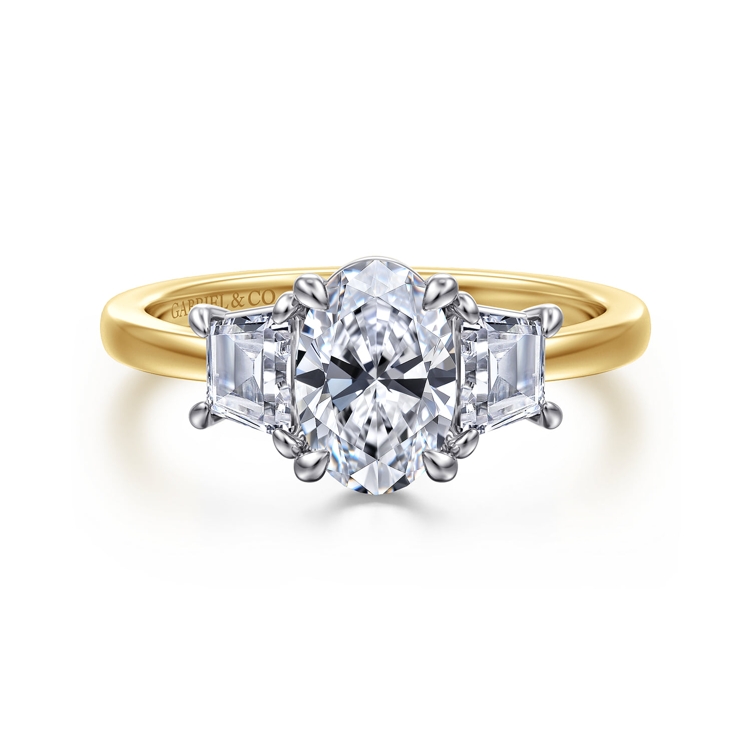 Three Stone Diamond Engagement Ring
