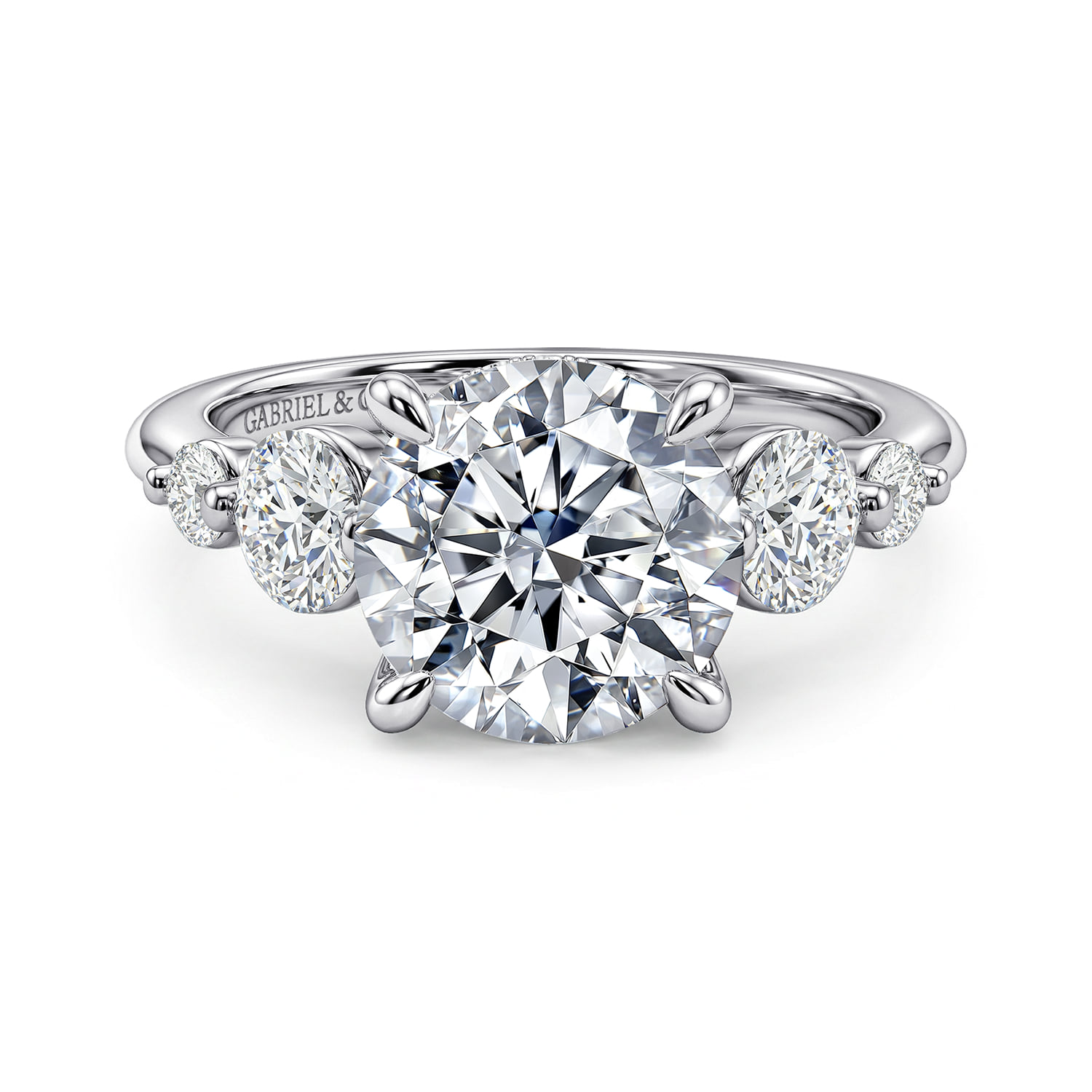 Three Stone Diamond Engagement Ring