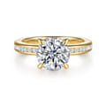 Coralie - 14K Yellow Gold Round Diamond Engagement Ring