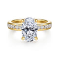 Coralie - 14K Yellow Gold Oval Diamond Engagement Ring