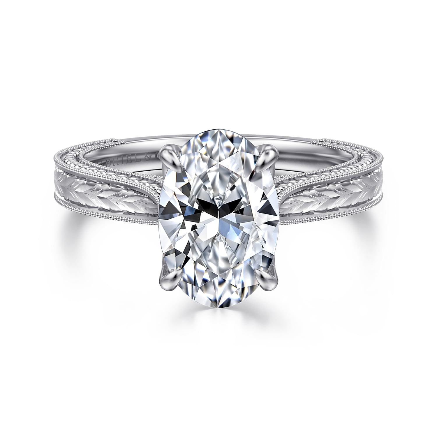 Vintage Inspired Solitaire Engagement Ring