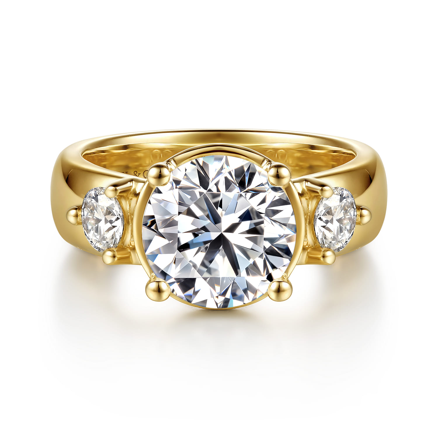 Three Stone Diamond Engagement Ring