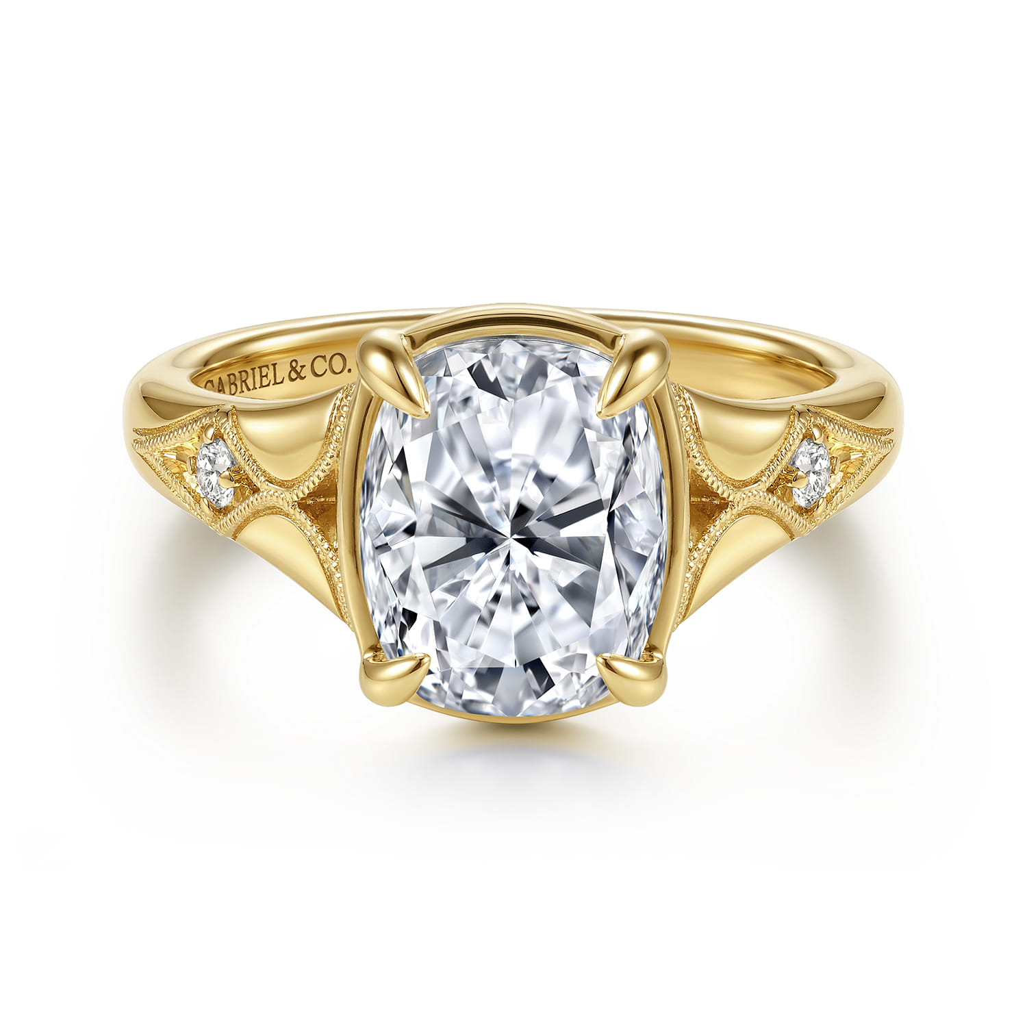 Vintage Inspired Diamond Engagement Ring