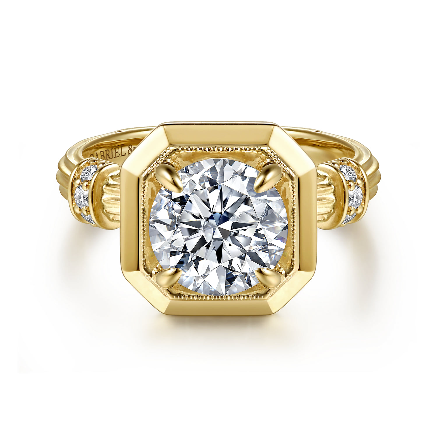 Vintage Inspired Diamond Engagement Ring