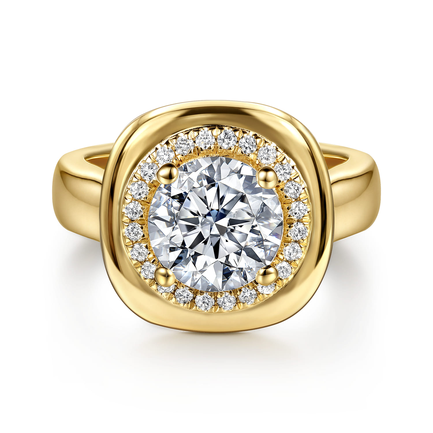 Halo Diamond Engagement Ring