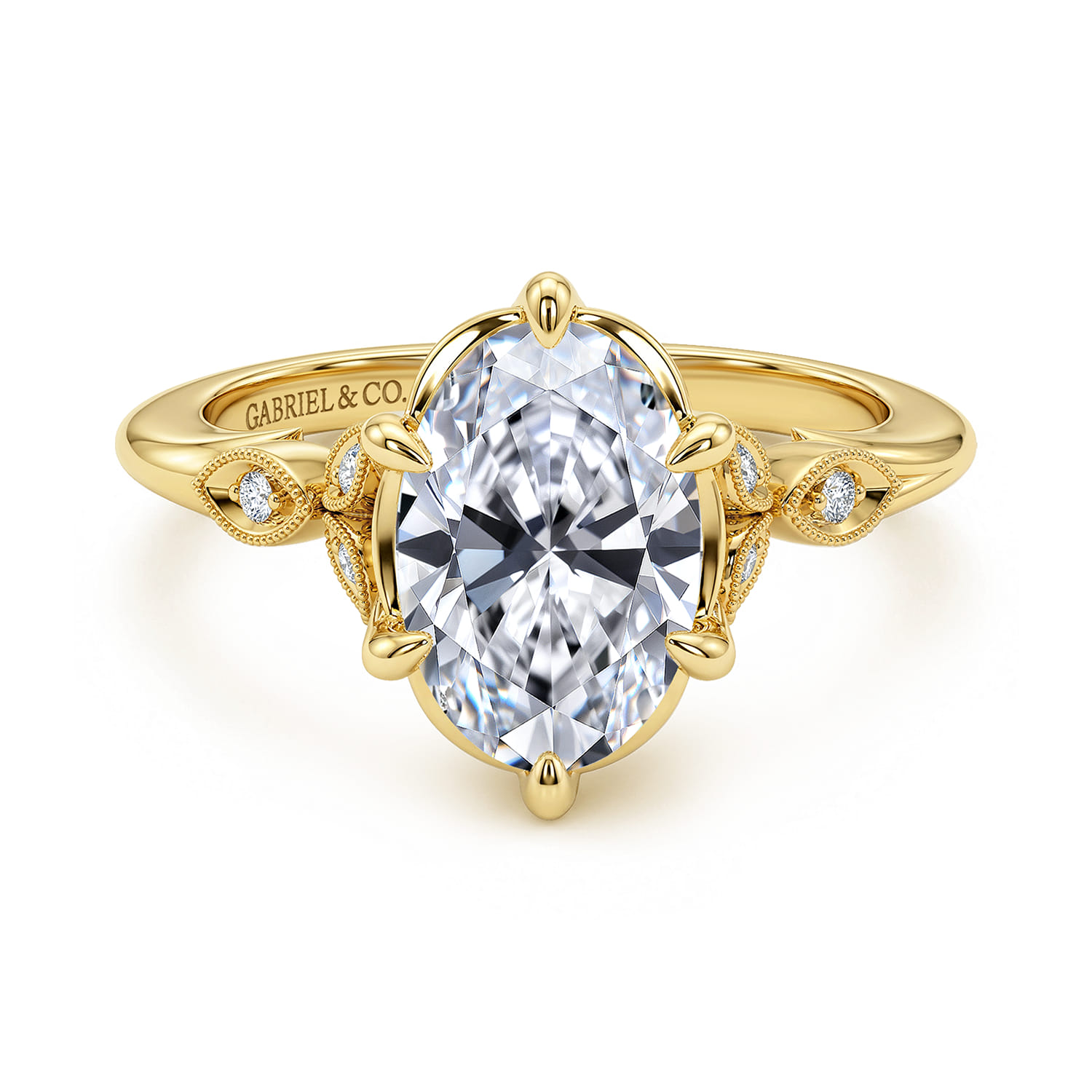 Vintage Inspired Diamond Engagement Ring