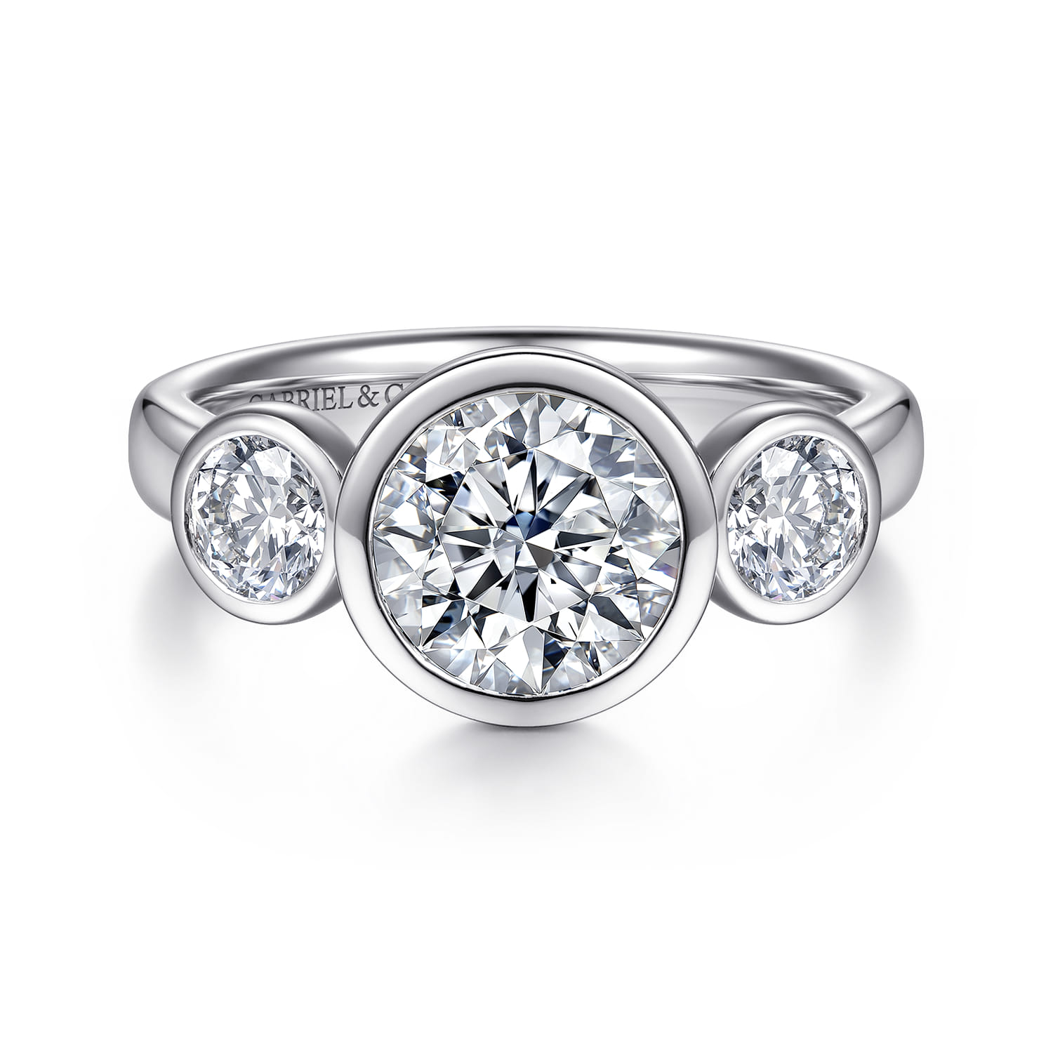 Three Stone Diamond Engagement Ring