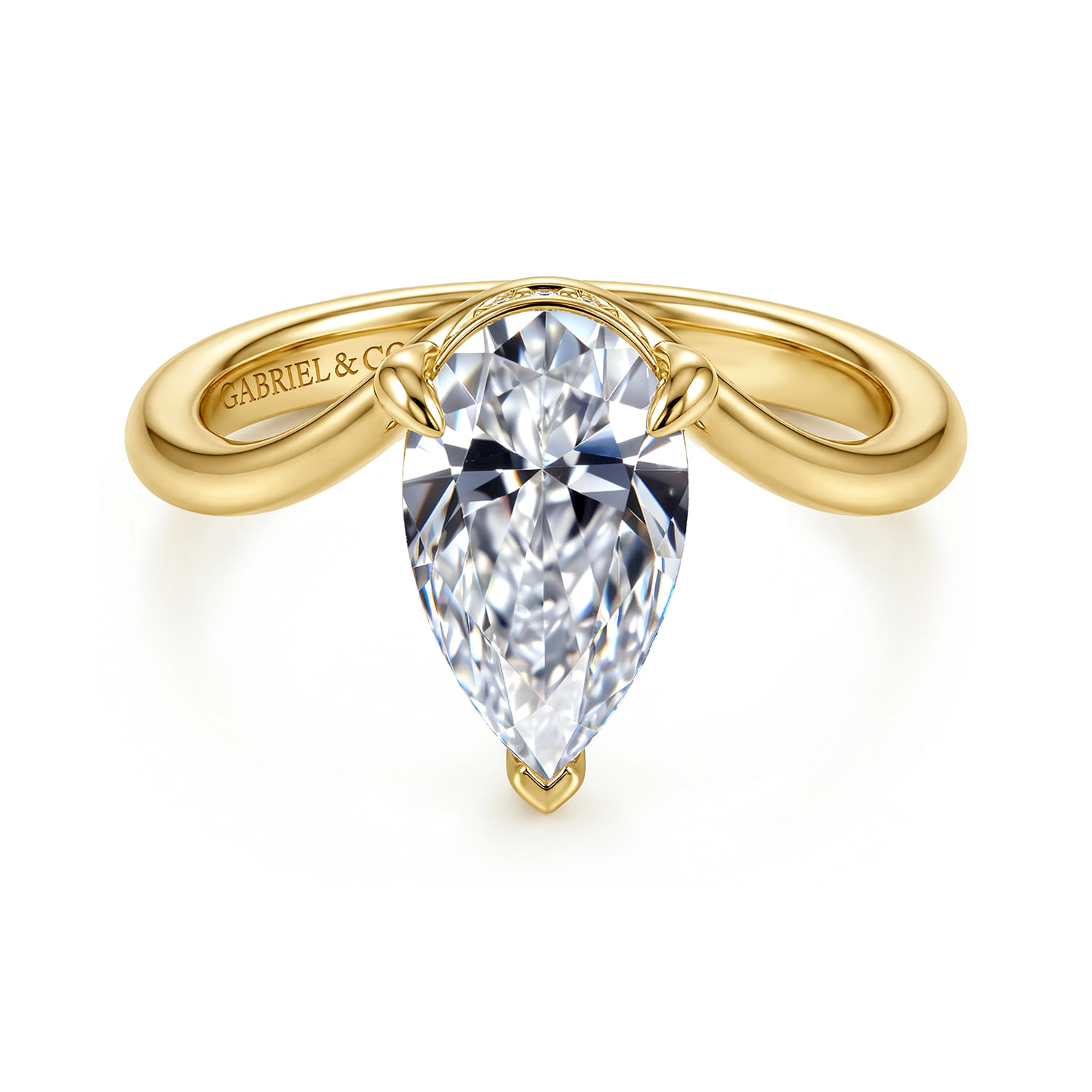 Bypass Diamond Engagement Ring
