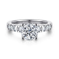 Wyatt - 14K White Gold Round Diamond Engagement Ring