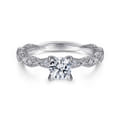 Sadie - 14K White Gold Round Diamond Engagement Ring