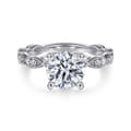 Sadie - 14K White Gold Round Diamond Engagement Ring