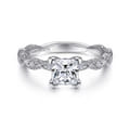Sadie - 14K White Gold Princess Cut Diamond Engagement Ring