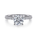 Logan - Platinum Round Diamond Engagement Ring
