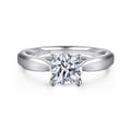 Jamie - 14K White Gold Round Diamond Engagement Ring