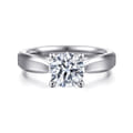 Jamie - 14K White Gold Round Diamond Engagement Ring