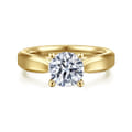 Jamie - 14K Yellow Gold Round Diamond Engagement Ring