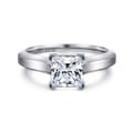 Hunter - 14K White Gold Princess Cut Diamond Engagement Ring