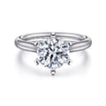 Allie - 14K White Gold Round Diamond Engagement Ring