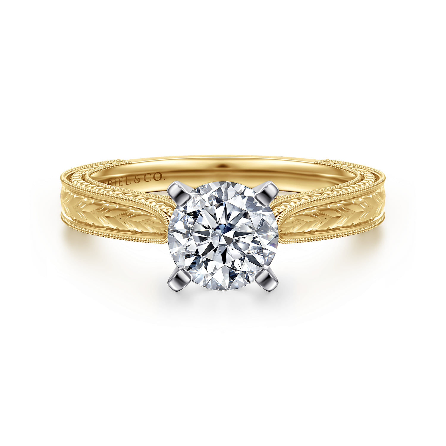 Vintage Inspired Solitaire Engagement Ring