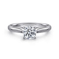 Lauren - Platinum Round Diamond Solitaire Engagement Ring