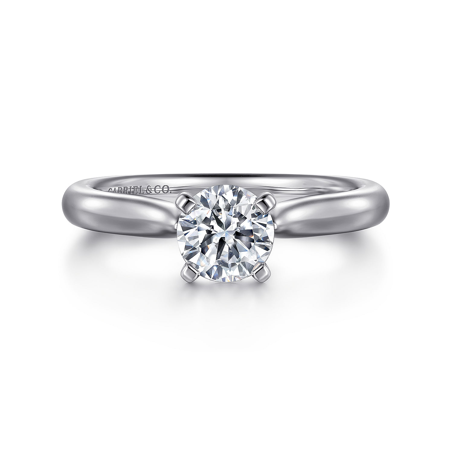 Lauren Platinum Round Diamond Engagement Ring