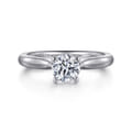 Lauren - Platinum Round Diamond Solitaire Engagement Ring