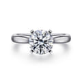 Lauren - 14K White Gold Round Diamond Engagement Ring