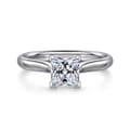 Lauren - 14K White Gold Princess Cut Diamond Engagement Ring