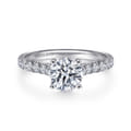 Luciole - 14K White Gold Round Diamond Engagement Ring