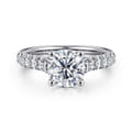 Luciole - 14K White Gold Round Diamond Engagement Ring
