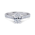 Erica - 14K White Gold Oval Diamond Engagement Ring