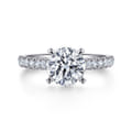 Erica - 14K White Gold Round Diamond Engagement Ring